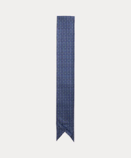 Lauren Ralph Lauren チェーンパターンスカーフ LAUREN RALPH スカーフ バンダナ ジオプリント ロゴ シルク