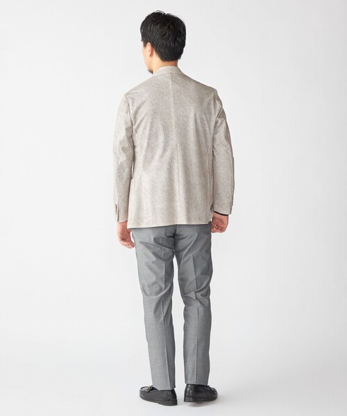 シップス（SHIPS）/SHIPS: ジャージー ヘリンボーン プリント ライト ジャケット SHIPS（シップス） ジャケット テーラードジャケット SHIPS