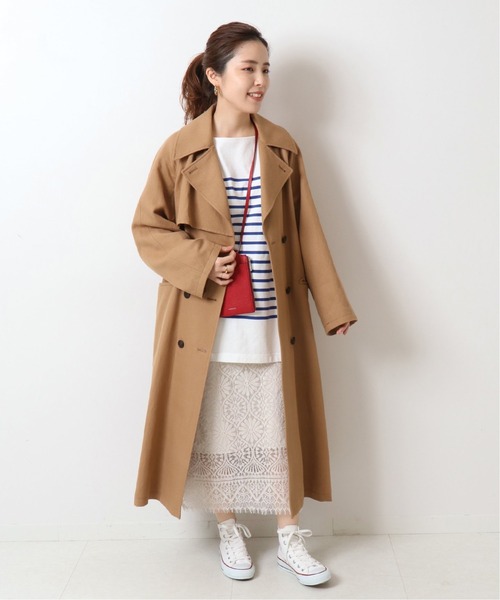 Spick &span レディースコート38 新品 Spick & Span スピックアンドスパン Wスライバーチェック