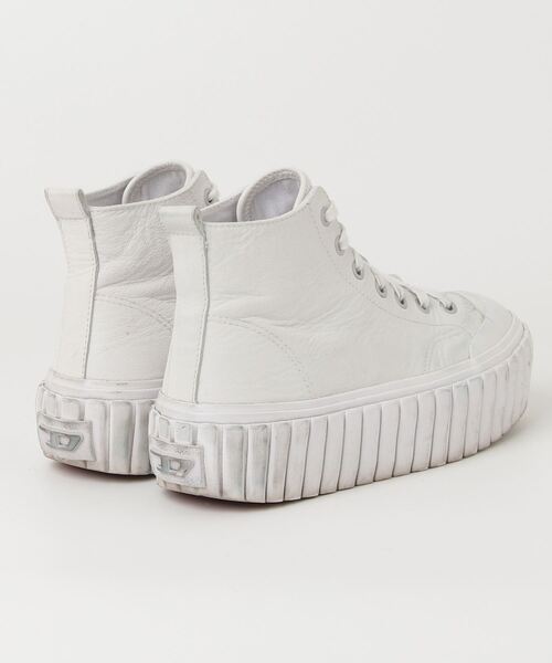 DIESEL 「DIESEL」 ハイカットスニーカー 37 ホワイト