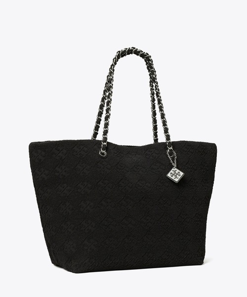 【良品】　トリーバーチ　エラ　ハンドバッグ トートバッグ　レザー　ナイロン　黒 TORY BURCH トリーバーチ ELLA エラ ハンドバッグ トートバッグ