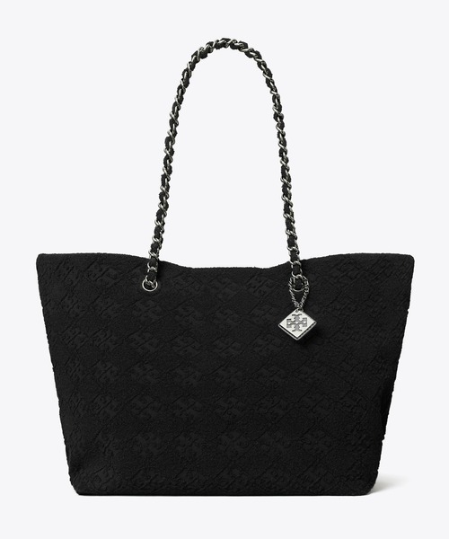 TORY BURCH トートバッグ エラ テリー チェーン レディース