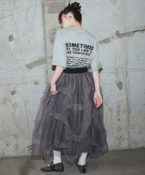 Narcissus tシャツ 「Narcissus」ロゴオーバーTシャツ