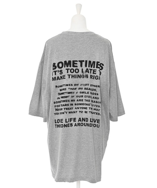 tシャツ 「Narcissus」ロゴプリントＴシャツ レディース Narcissus tシャツ 「Narcissus」ロゴオーバーTシャツ