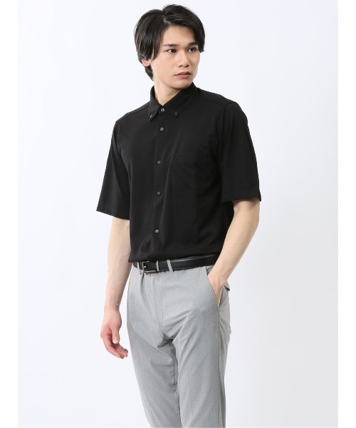 TAKA-Q（タカキュー） シャツ 半袖 「接触冷感 ストレッチ」タカキュー