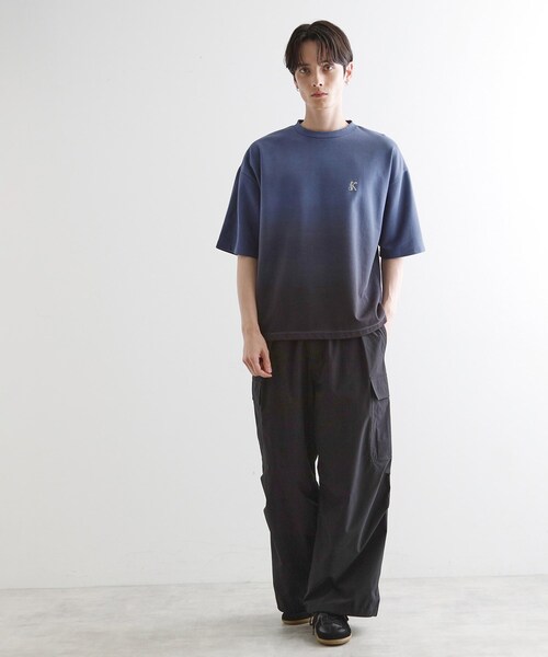 tk.TAKEO KIKUCHI（ティーケータケオキクチ） tシャツ グラデーション 