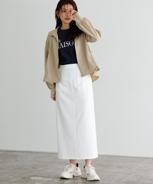 「Pierrot」 「Marvelous by pierrot」ジップアップブルゾン M ネイビー レディース