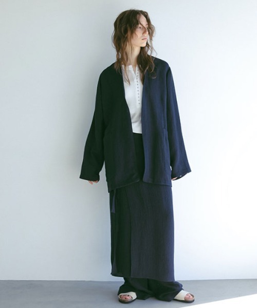 ETRE TOKYO 25SS キュプラシャツジャケット セージ M エトレトウキョウ