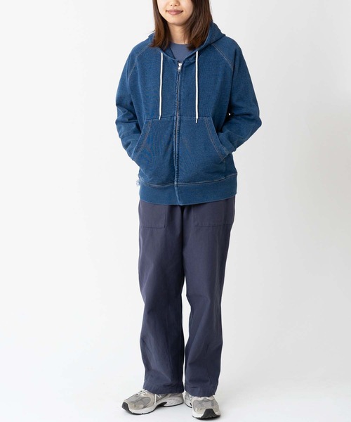 gym master（ジムマスター） パーカー 11oz インディゴスウェットZIP 