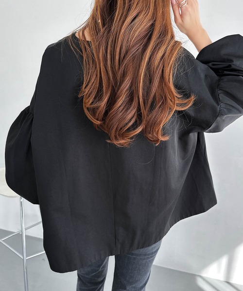 「andme」 「alma design」ジップアップブルゾン M ブラック レディース