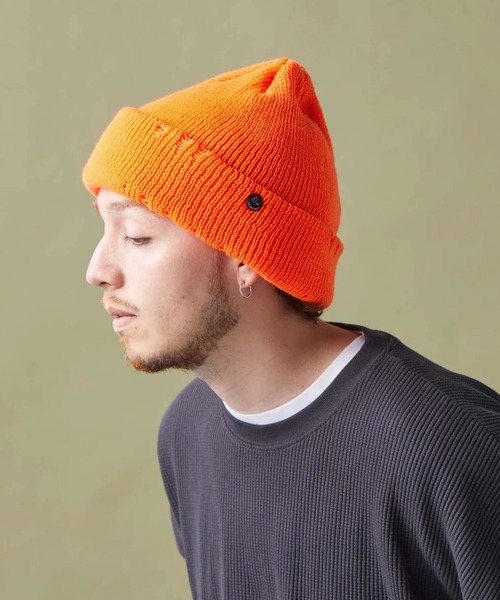 C-PLUS HEAD WEARS 「CPH」 ニットキャップ F オレンジ メンズ