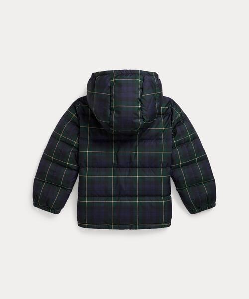 Ralph Lauren 赤×黒チェック ダウンコート 24M 90cmサイズ Ralph Lauren 赤×黒チェック ダウンコート 24M 90cmサイズ