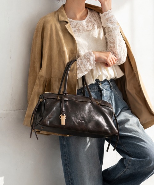 Ungrid（アングリッド） ボストンバッグ ヴィンテージ マテリアル