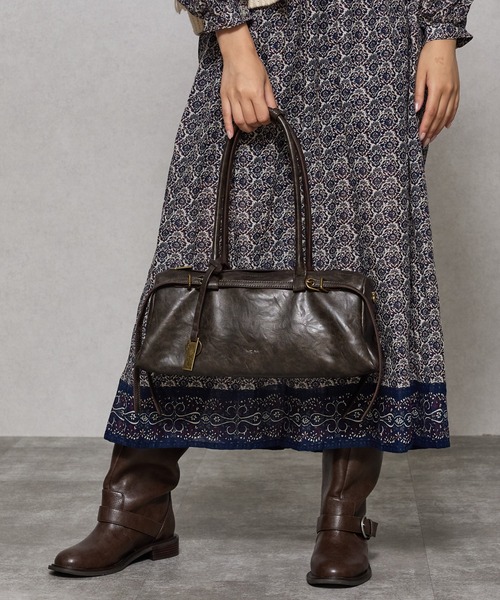 Ungrid（アングリッド） ボストンバッグ ヴィンテージ マテリアル