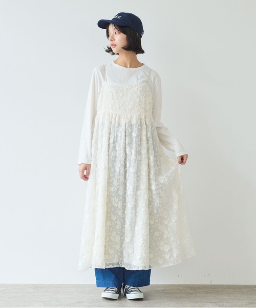 bulle de savon（ビュルデサボン） ワンピース 「early spring」踊るは