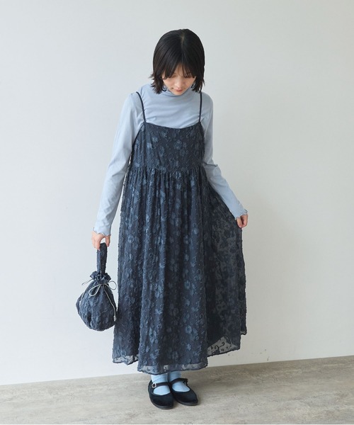 bulle de savon（ビュルデサボン） ワンピース 「early spring」踊るは