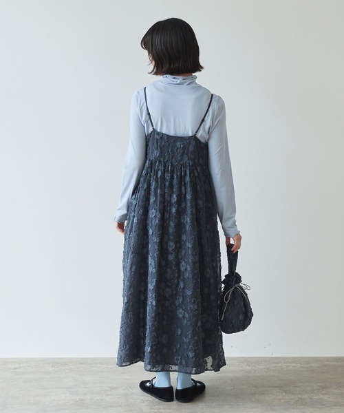 [お正月お値引き]bulle de savon ジャンスカ　ワンピー bulle de savon（ビュルデサボン） ワンピース 「early spring」踊るは