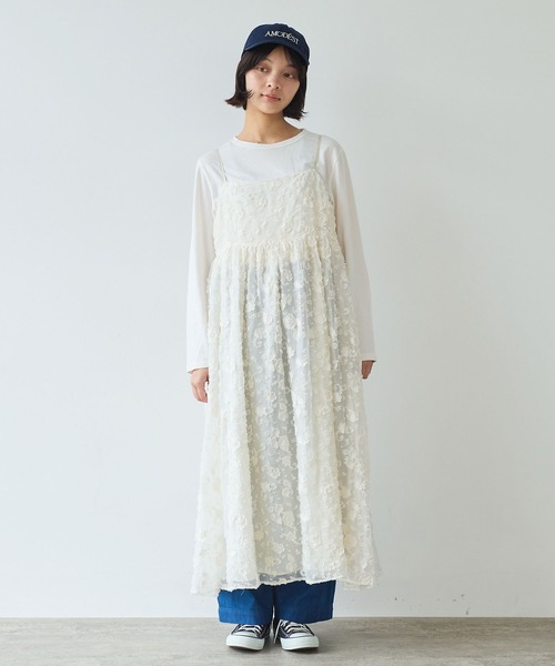 bulle de savon（ビュルデサボン） ワンピース 「early spring」踊るは