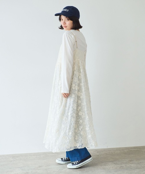 bulle de savon（ビュルデサボン） ワンピース 「early spring」踊るは