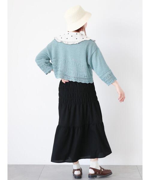 「ehka sopo」 フラットサンダル L ブラウン レディース_画像4