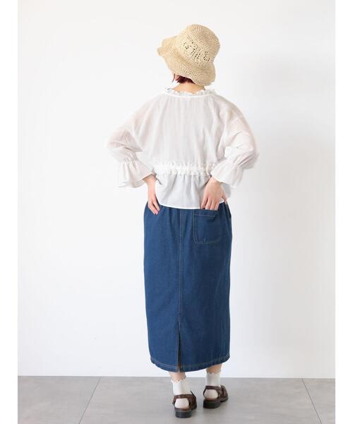 「ehka sopo」 フラットサンダル L ブラウン レディース_画像6