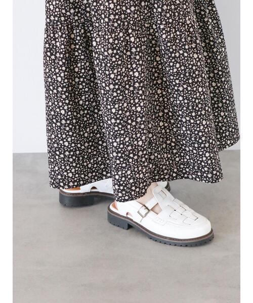 「ehka sopo」 フラットサンダル L ブラウン レディース_画像7