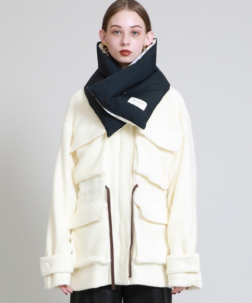 beautiful people（ビューティフルピープル） マフラー FREE ホワイト