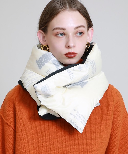 新品未使用 STUDIOUS beautifulpeople 別注ロゴマフラー beautiful people（ビューティフルピープル）の「【beautiful people