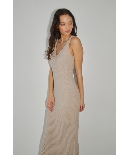 ALEXIA STAM（アリシアスタン） ワンピース Rib Knit Flare Dress