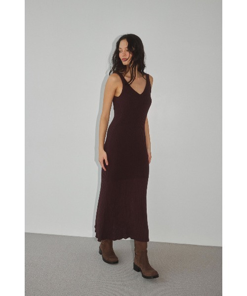 ALEXIA STAM(アリシアスタン) ワンピース Rib Knit Flare Dress ALEXIA STAM(アリシアスタン) ワンピース Rib Knit Flare Dress