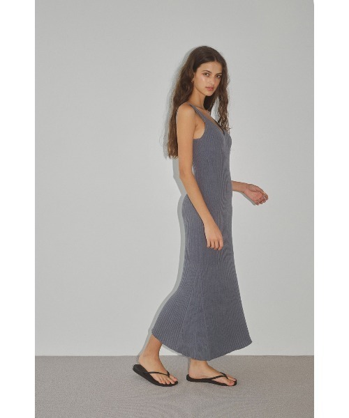 ALEXIA STAM（アリシアスタン） ワンピース Rib Knit Flare Dress