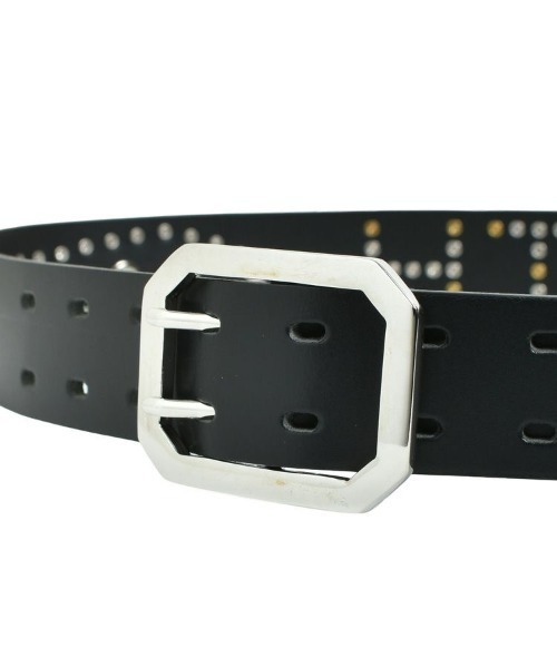 STYLISE ベルト 「BREATH / ブレス」STUDS LOGO BELT / ブラック