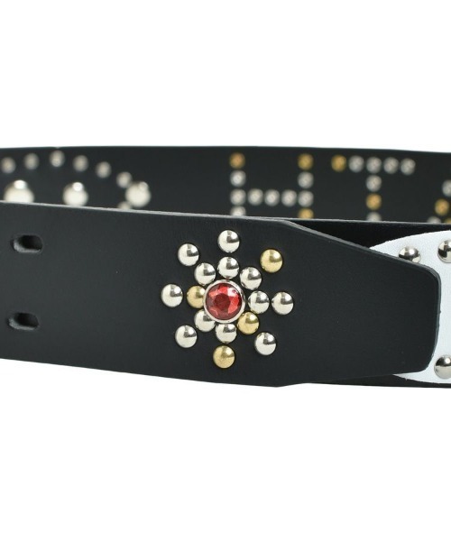 STYLISE ベルト 「BREATH / ブレス」STUDS LOGO BELT / ブラック