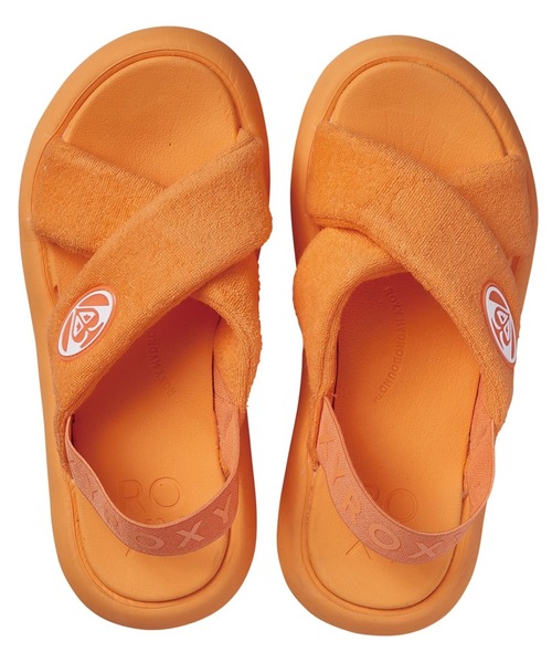 「ROXY」 フラットサンダル SMALL オレンジ レディース_画像2