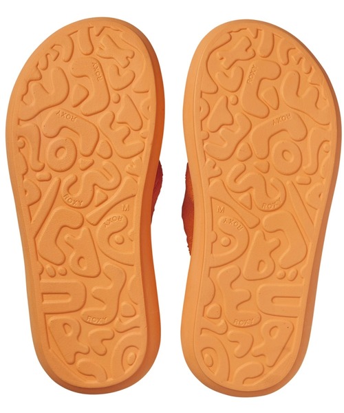 「ROXY」 フラットサンダル SMALL オレンジ レディース_画像3