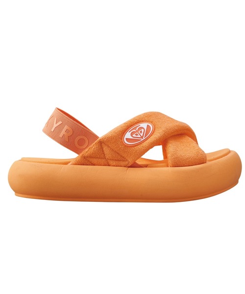 「ROXY」 フラットサンダル SMALL オレンジ レディース_画像4