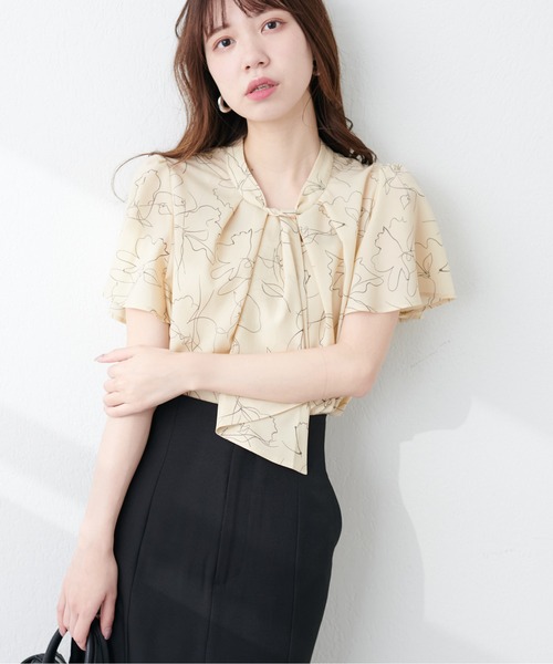 「natural couture」 半袖ブラウス FREE ピンクベージュ レディース_画像3