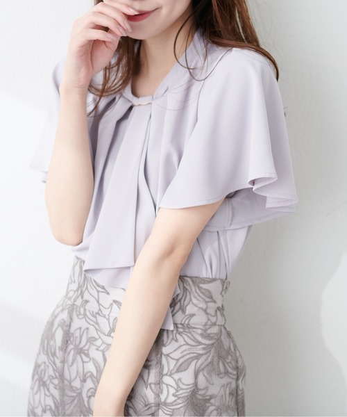 「natural couture」 半袖ブラウス FREE ピンクベージュ レディース_画像8