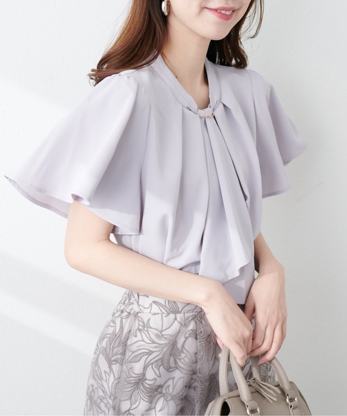 「natural couture」 半袖ブラウス FREE ピンクベージュ レディース_画像9