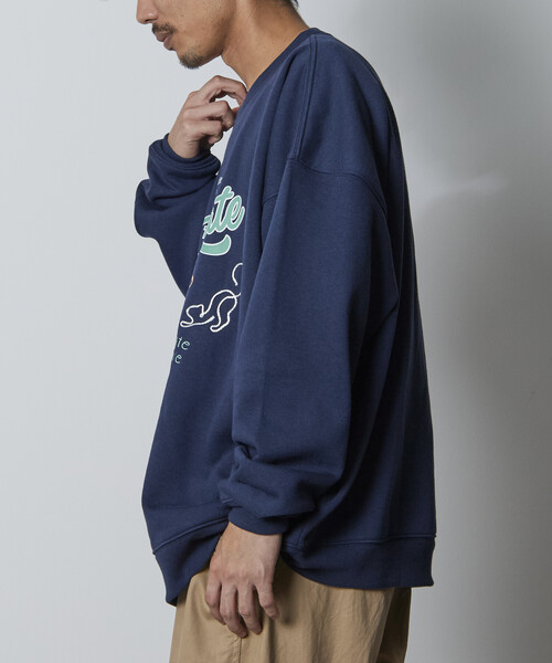 S2909❤️ FREAK'S STORE クルーネックスウェット　(F) ブルー FREAK'S STORE（フリークスストア） トレーナー スウェット 限定展開