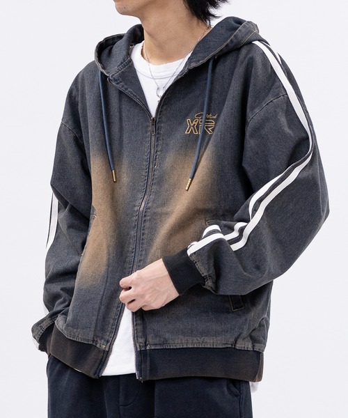 Jungle Storm（ジャングルストーム） パーカー 「13」ブラストデニム