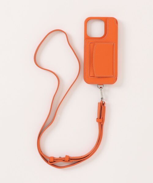 iPhone14　DEMIU　デミュウアイフォンケース　ポシェ新品　オレンジ Demiurvo（デミウルーボ） スマホケース 「Demiurvo」POCHE
