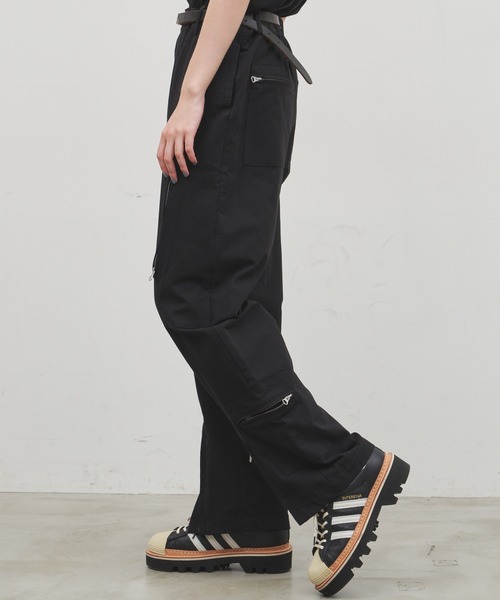 「AIVER」 パンツ SMALL グレイッシュブルー メンズ_画像3