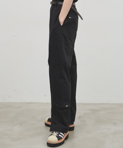 「AIVER」 パンツ SMALL グレイッシュブルー メンズ_画像5