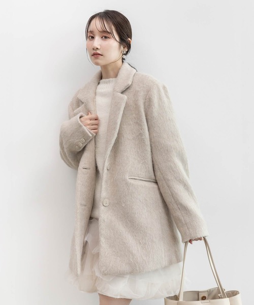 RANDA∞ウールライクシャギーテーラードジャケット^^2025今季コート 楽天市場】【30%OFF】RANDA/ランダ/ウールライクシャギーテーラード