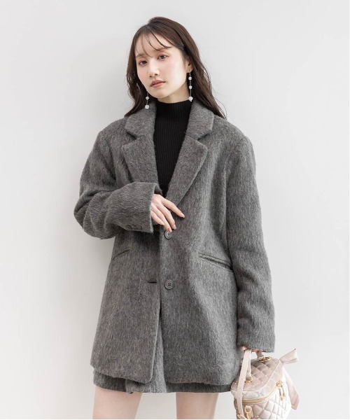 RANDA（ランダ） ジャケット テーラードジャケット ウールライク