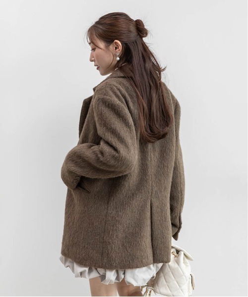 RANDA（ランダ） ジャケット テーラードジャケット ウールライク