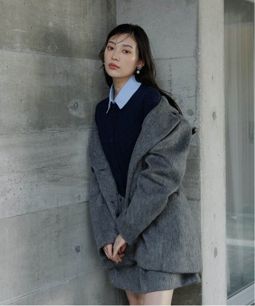 RANDA（ランダ） ジャケット テーラードジャケット ウールライク