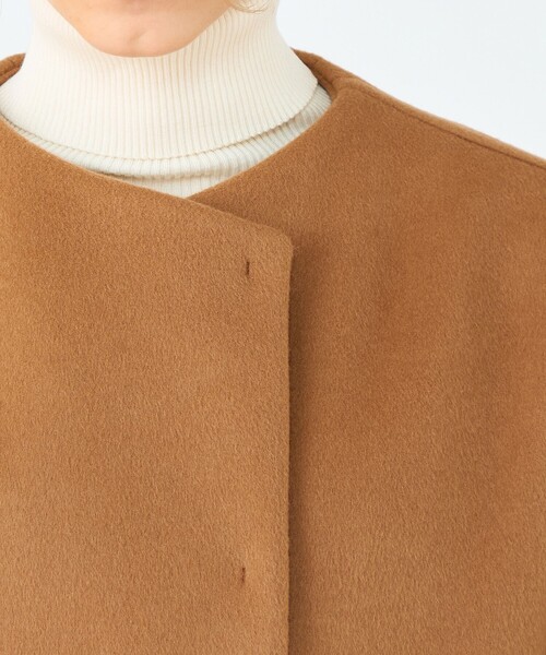 Ballsey（ボールジィ） ノーカラーコート コート ウールカシミヤ