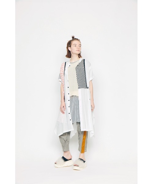 「gomme」 半袖ワンピース MEDIUM ブラック レディース_画像6